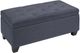 Kwality Imports 20091 Blue Grey Storage Ottoman-0