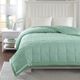 Olliix by Madison Park Seafoam All Season Hypoallergenic Microfiber Down Alternative King Windom Blanket-3