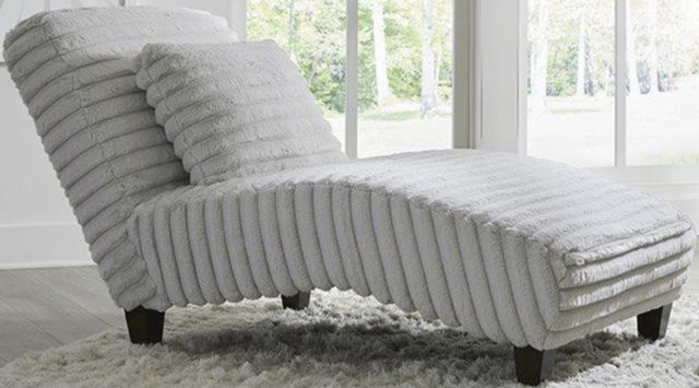 American Wholesale Furniture Cloud Heights Silver Chaise Lounge