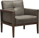 Hooker® Furniture CC Carverdale Dark Hickory/Maddie Gray Leather Club Chair-0
