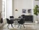 Coaster® Arika Black/Gunmetal Tufted Sloped Arm Swivel Dining Chair-2