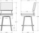 Amisco Customizable Mathilde Swivel Counter Stool-2