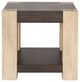 Bassett Mirror Harmony Natural End Table Wirebrushed Base-1