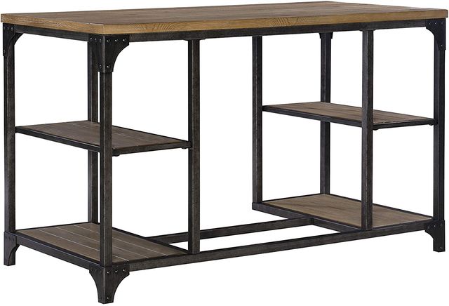Powell® Benjamin Weathered Driftwood Desk-0