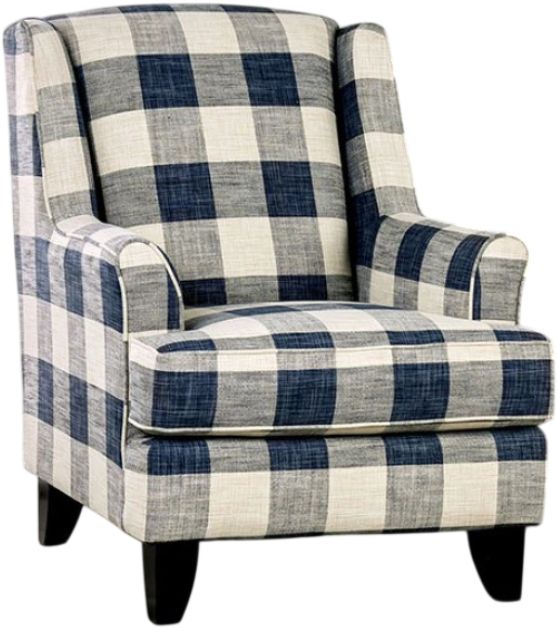 Furniture of America® Nash Ivory Checkered Chair-0