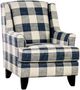 Furniture of America® Nash Ivory Checkered Chair-0