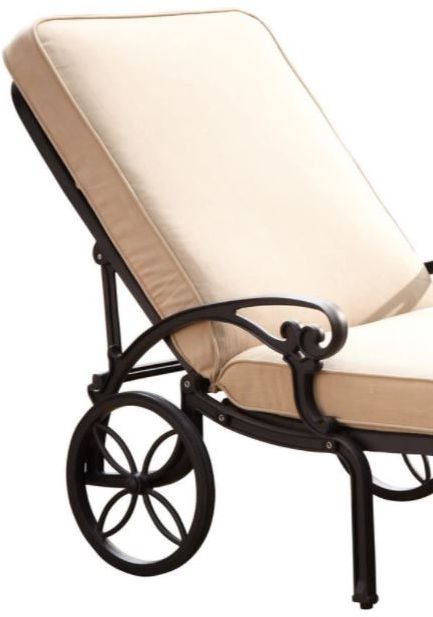homestyles® Sanibel Black Outdoor Chaise Lounge-1