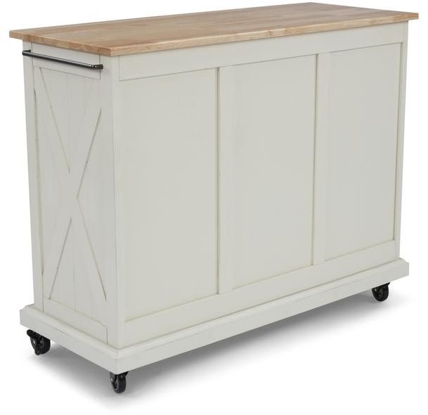 homestyles® Seaside Lodge Off-White Kitchen Cart-1