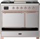 Ilve® Majestic III 40" Stainless Steel Pro Style Dual Fuel Liquid Propane Range with Solid Door and Copper Trim-1