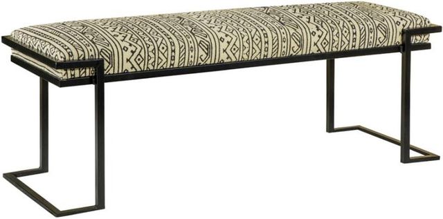 Coaster® Alfaro White/Black Accent Bench-0