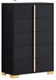 Coaster® Marceline 5-Piece Black Eastern King Bedroom Set -4