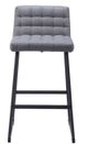 Zuo® Modern Pago Gray Barstool-1