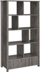 Coaster® Dylan Weathered Grey Bookcase-3