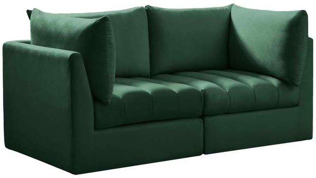 Meridian Furniture Jacob Green 66" Modular Velvet Sofa-0