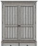 Flexsteel® Plymouth® Distressed Graywash Armoire-4