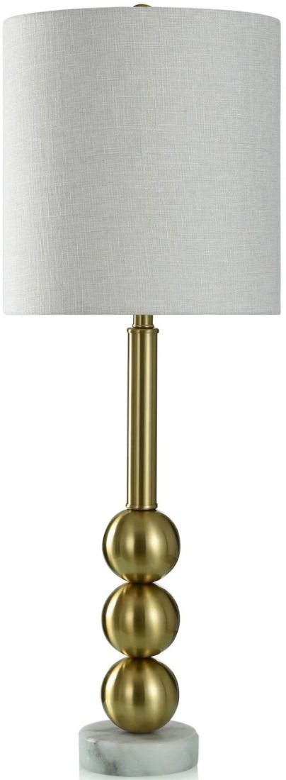 Harp & Finial® Dobbins Brass Table Lamp-0