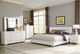 Coaster® Felicity Glossy White California King Headboard, Footboard and Slats-2