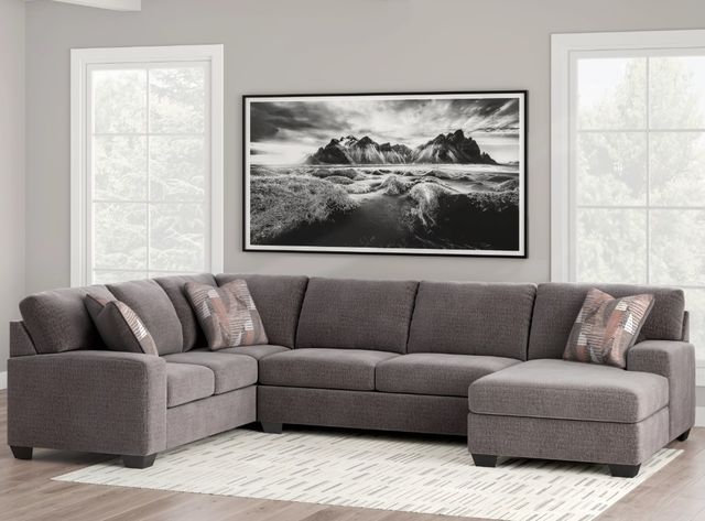 Signature Design by Ashley® Seyler Lane 3-Piece Graystone Right-Arm Facing Sectional and Chaise-2