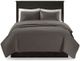 Olliix by Madison Park Dark Grey Full/Queen Quebec Reversible Coverlet Set-0