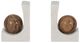 Sagebrook Home Rikard 2-Piece 6" Brown/White Bookends-1