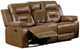Furniture of America® Ezekius Brown Manual Reclining Loveseat-0