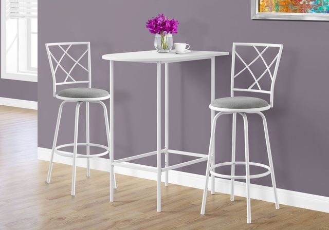 Monarch Specialties Inc. White Pub Table-3