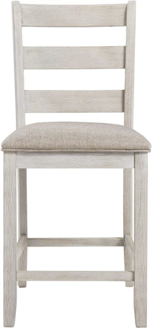 Signature Design by Ashley® Skempton Light Brown/White Upholstered Bar Stool-1
