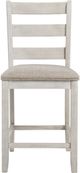 Signature Design by Ashley® Skempton Light Brown/White Upholstered Bar Stool-1