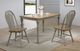 Winners Only® Barnwell Rustic Brown Top 47" Dining Table with Gray Base-1