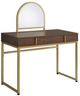 ACME Furniture Coleen Gold/Walnut Vanity Desk-0