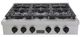 Kucht Professional KFX Series 36" Stainless Steel Natural Gas Range Top with Tuxedo Black Knobs-0