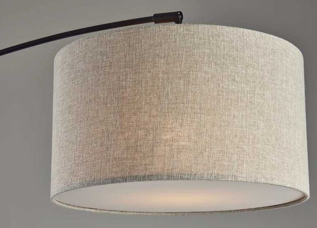 Adesso® Adler Black Arc Floor Lamp-1