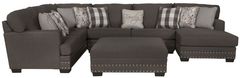 Jackson Furniture Crawford 4-Piece Metal Right Side Facing U-Shape Chaise Sectional