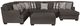 Jackson Furniture Crawford 4-Piece Metal Right Side Facing U-Shape Chaise Sectional-1