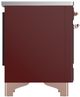 Ilve® Majestic III 40" Burgundy Pro Style Induction Range with Triple Glass Door and Copper Trim-4