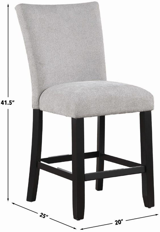 Steve Silver Co. Artemis Black/Gray Counter Stool-2