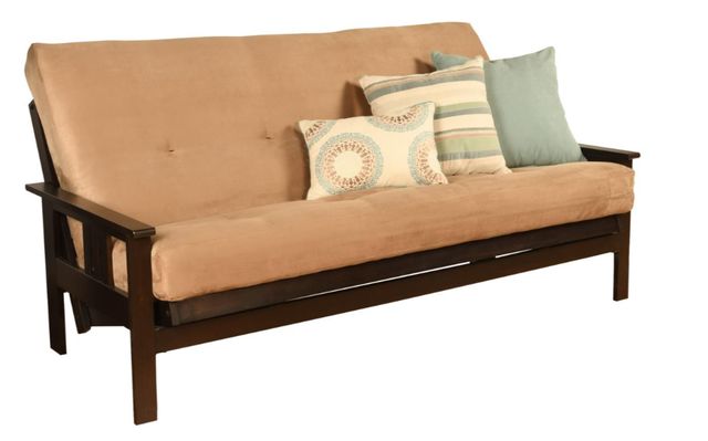 Kodiak Furniture Monterey Suede Peat/Espresso Full Futon with Mattress-0