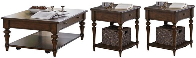 Liberty Furniture Arden Road 3-Piece Satin Cherry Living Room Table Set-0
