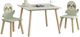 Northfield Living 3-Piece Natural/Sage Green Kids Table and Chair Set-4