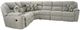 HomeStretch Juniper Gray Multi-Configuration Reclining Sectional-0