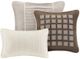 Olliix by Madison Park Trinity 7 Piece Taupe California King Comforter Set-2