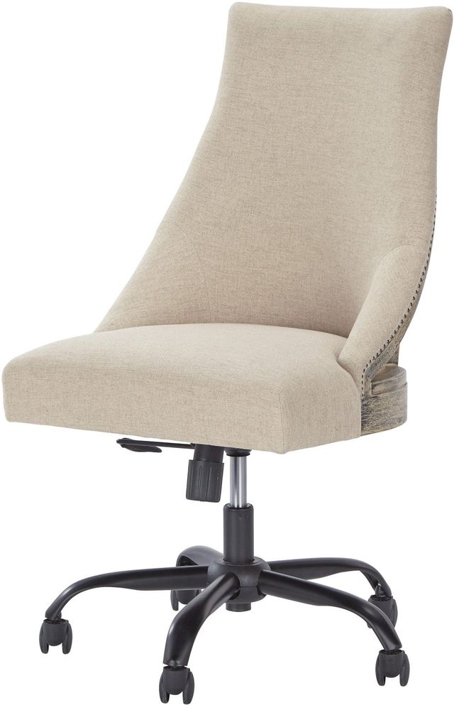 Signature Design by Ashley® Office Chair Program Linen Swivel Desk Chair-2