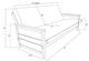 Kodiak Furniture Lexington Canton Black/Weathered Brown Full Futon and Storage Drawer with Mattress-2
