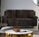 Furniture of America® Dionysus Brown Manual Reclining Sofa-1