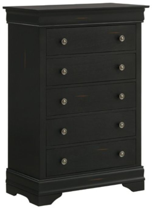 American Wholesale Furniture Porter Black Chest-0