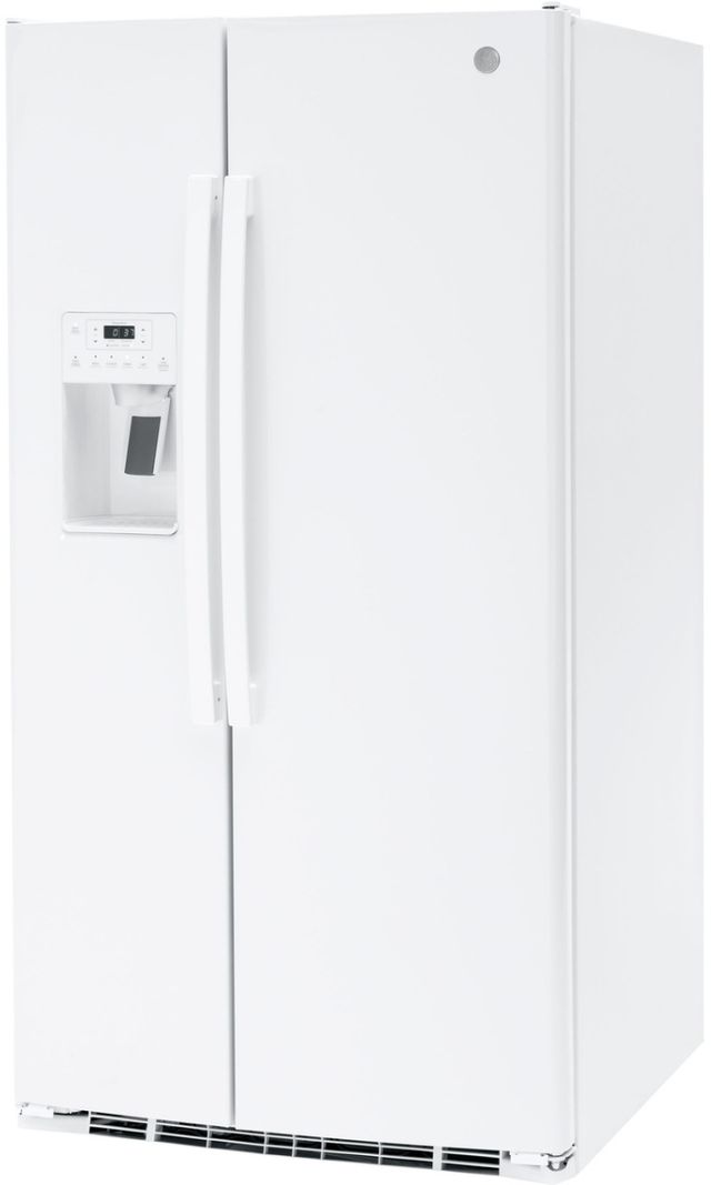 GE® 25.3 Cu. Ft. White Side-by-Side Refrigerator-2