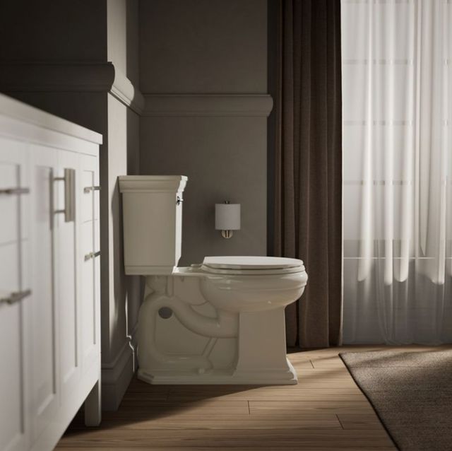 KOHLER® Brevia™ Biscuit Quiet-Close™ Round Toilet Seat-3