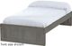 Crate Designs™ Furniture Graphite Twin Panel Bed-0