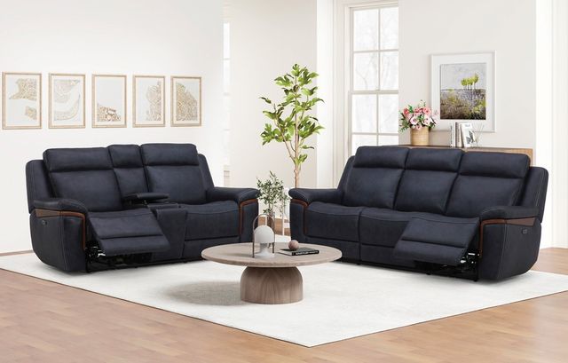 KUKA HOME Nevada Navy Power Reclining Sofa | Darvin Furniture 