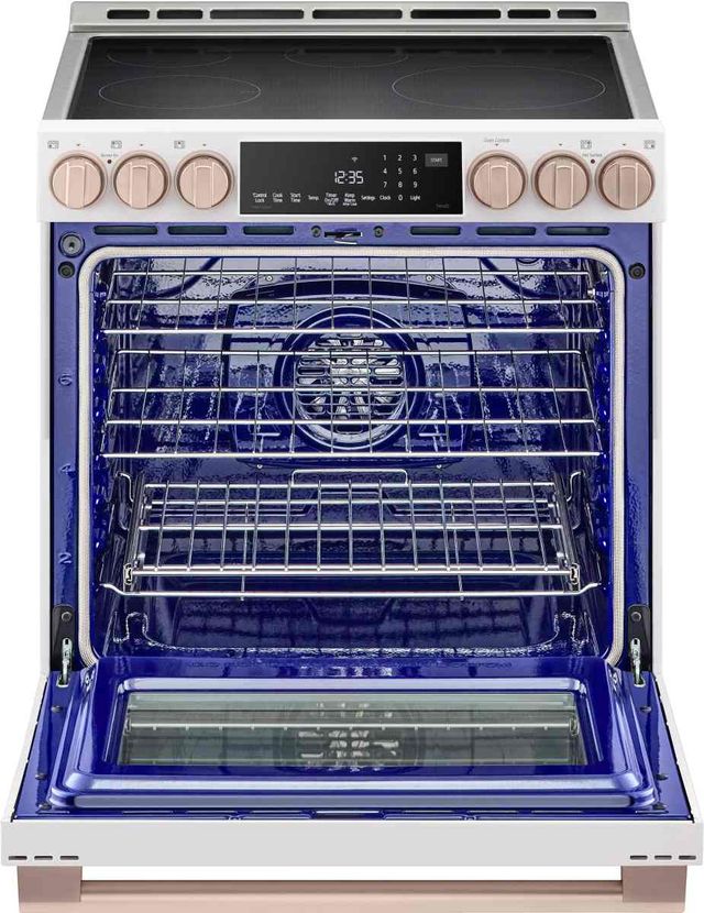 LG Studio 30" Essence White Slide In Induction Range-1